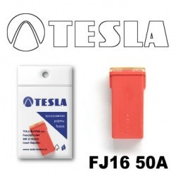 TESLA предохранитель картриджного типа FJ16 (14.1mm) 50A, 32V (красный)